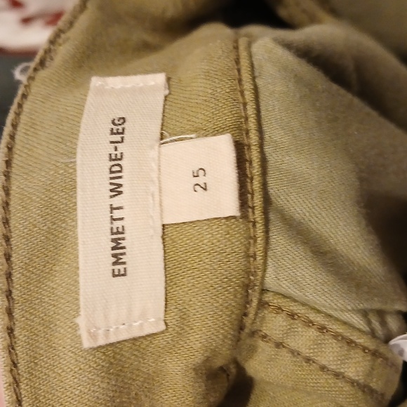 Madewell Emmett Wide Leg Jeans Green Size 25 - Picture 5 of 7